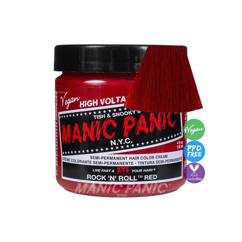 TINTE FANTASIA SEMIPERMANENTE CLASSIC ROCK 'N' ROLL RED DE MANIC PANIC